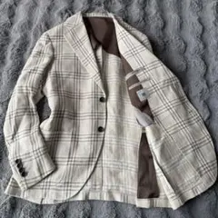極美品✨D'URBAN テーラードジャケット 最高級 フェルラ リネン ツイード 極美品✨D'URBAN テーラードジャケット 最高級 フェルラ リネン