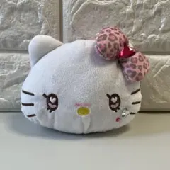 ハローキティ ぬいぐるみ フェイス型 パスケース 定期入れ 小銭入れ ギャル①