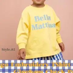 moimoi イエロー プリント Tシャツ 80cm