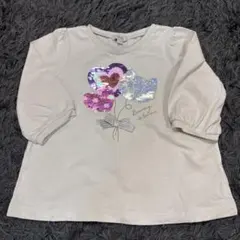 any FAM ハートスパンコールTシャツ 110