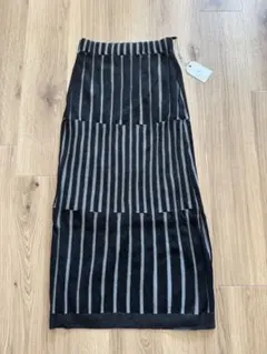 ESICA 新品未使用 ストライプニットロングスカート Mサイズ