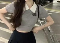 SHEIN 半袖ニット Sのサムネイル