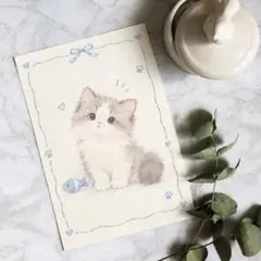 デジタルアート 猫ちゃん ポストカード