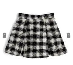 GRL インパン裏地付きツイードチェック柄プリーツミニスカート[ta308]