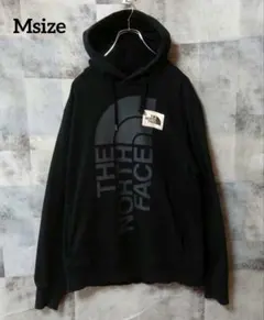 THE NORTH FACE Msize プルオーバーパーカー フロントロゴ 黒