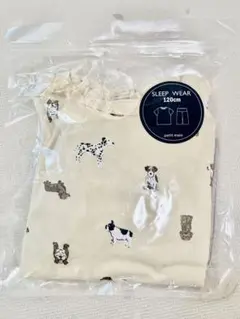 ★新品未使用 petit main 半袖パジャマ120cm イエロー 犬柄★のサムネイル