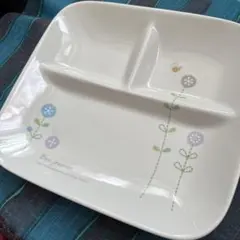 07194✳︎ランチプレート✳︎仕切り付きホワイト陶器