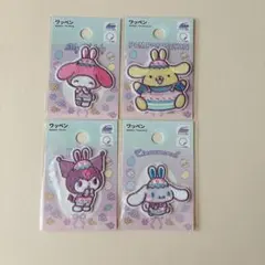 サンリオ　イースター　ワッペン　マイメロ　クロミ　シナモロール　プリン　刺繍