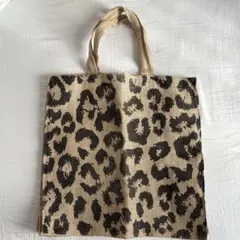 【Maison Bengal】 ジュートバッグ レオパードのサムネイル