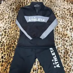 ATHLETA ジャージ 上下セット ブラック/グレー
