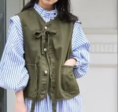 コットンラミーキルティングリバーシブルベスト nest Robe - メルカリ