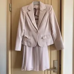 フォーマルスカートスーツセット　7AR 優しいピンクカラー　幼稚園入園入学　ママ