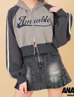 ANAP ダブル ジップ ジャージ パーカー