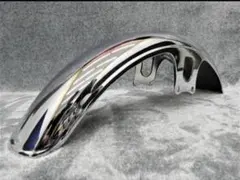 専用sarukon55 ゼファー４００　専用　カラー付　鉄フェンダー メッキ