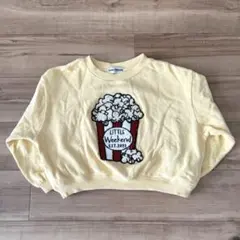 Little Weekend ポップコーン刺繍 トレーナー 90cm