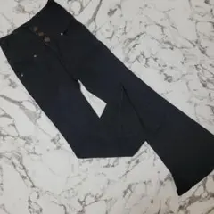 【FUN】ファン　ブラック　ブーツカットデニム　パンツ　ハイウエスト