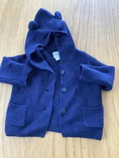 baby GAP くまみみフード付きカーディガン 6-12ヶ月
