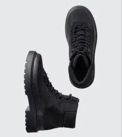 ユニクロC レースアップブーツ ブラック 25.5cm