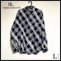 tk.TAKEO KIKUCHI(ティーケータケオキクチ)デザインチェックシャツ