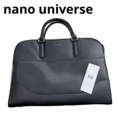 未使用品　nano universe ビジネスバッグ ブラック　レザー調のサムネイル