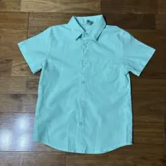 ミントグリーン 半袖シャツ 胸ポケット付き