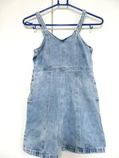 GU　デニムジャンパースカート130㎝　美品　キャミワンピース　女児