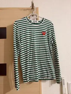 PLAY COMME des GARCONS 長袖 ボーダー Tシャツ L