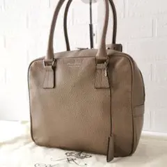 美品✨ADMJ ハンドバッグ ハイドシュリンク 牛革 スクエア シボ革 レザー