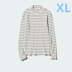 UNIQLO リブハイネックT ボーダー