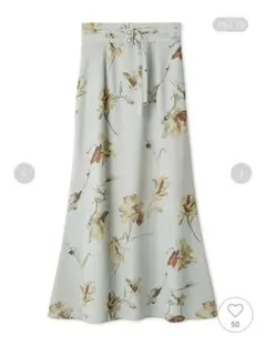 SNIDEL スナイデル ダブルベルトプリントスカート