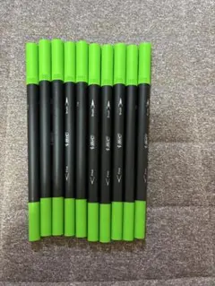 （バラ売りOK）　BIC 水性　筆　フェルト　ペン　グリーン　セットのサムネイル