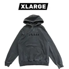 XLARGE スウェット　パーカー　ピグメント加工　ヴィンテージ　Ｌサイズ