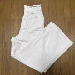 美品　ミラオーウェン　薄いピンクのワイドパンツ