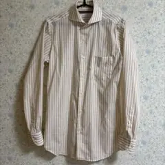 ユナイテッドアローズ　ストライプシャツ　ワイシャツ　38 美品　スリムフィット