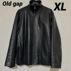 かっつん様専用Old gap leather jacket XL 黒　フルジップ