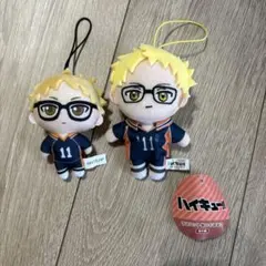 ハイキュー!! 月島蛍　ぬいぐるみマスコット　2点セット