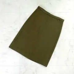 theory 膝丈スカート 厚手 ミディ丈 ブラウン 茶色 00*MD1431のサムネイル