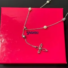 TASAKI タサキ ネックレス ペンダント パール フラワー SILVER