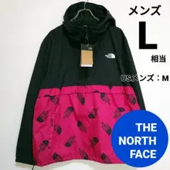 【レア！】ノースフェイス　アノラック　ジャケット　メンズ　L相当　ピンクブラック