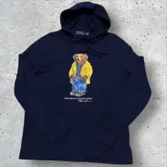 ポロラルフローレン　ポロベア　フード付き　ロングスリーブTシャツ メンズM