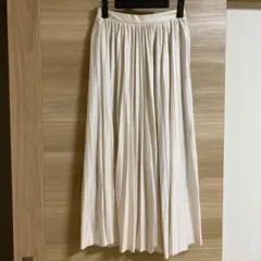 ロングスカート サテン風 プリーツ Fサイズ