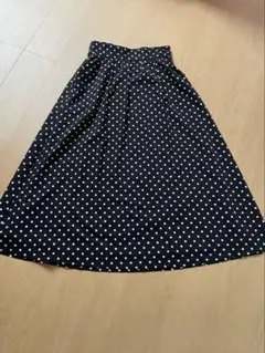 studio CLIPドット柄 ロングスカート 黒 Mサイズ 高山都コラボのサムネイル