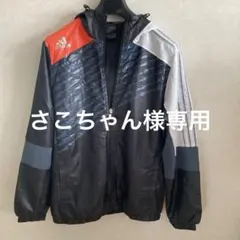 adidas ピステ・ウィンドブレーカー 黒/オレンジ/青