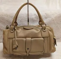 Tod's トッズ　キャメル色　ボストンバッグ、トートバッグ、ミニボストン