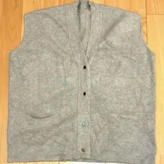 グレー Vネック ベスト S