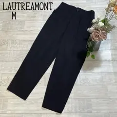 【ロートレアモンLAUTREAMONT】ハイウエスト　テーパードスラックスパンツ
