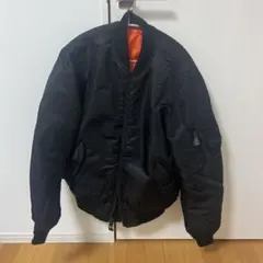 アヴィレックスMA-1 ブラックジャケット オレンジ裏地