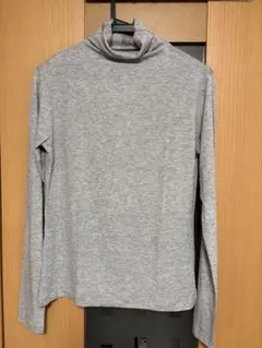 UNIQLO 極暖ヒートテックカシミヤブレンドタートルネックT グレー Lサイズ