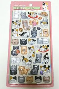 正規品 クーリア ボンボンドロップシール 和柄　猫　ネコ