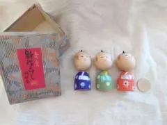 【ず20】木製こけし 3体セット 木製こけし 3体セット ミニサイズ - メルカリ